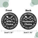 Husband Wife Gift Food Decision Coin Gift Valentines Day Anniversary Birthday Gift For Couple Women Men Gift For Couple Husband Wife To Be Wedding Gifts For Groom Bride Double-Sided