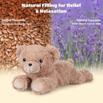 Heatable & Coolable Brown Teddy Bear Stuffed Animal, Microwavable Stuffed Animal Heating Pad For Period Discomfort, Stuffed Teddy Bear Plush For Warmth & Comfort, Brown Bear Gifts For Kid
