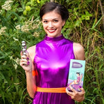 Hidden Treasure Vibrator Dildo Massager For Clitoral Vaginal G-Spot And Anal Stimulation, Temperature Play Metal Material, Adult Sex Toy For Women And Men, 10 Vibrations