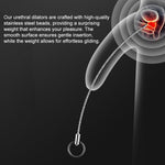 Freely Bendable Stainless Steel Beads Urethral Sounds Plug,Smooth Penis Insert Stimulation Urethral Sounding Toys Catheter Stretching Male Masturbation Rod (Diameters 0.15 Inch)