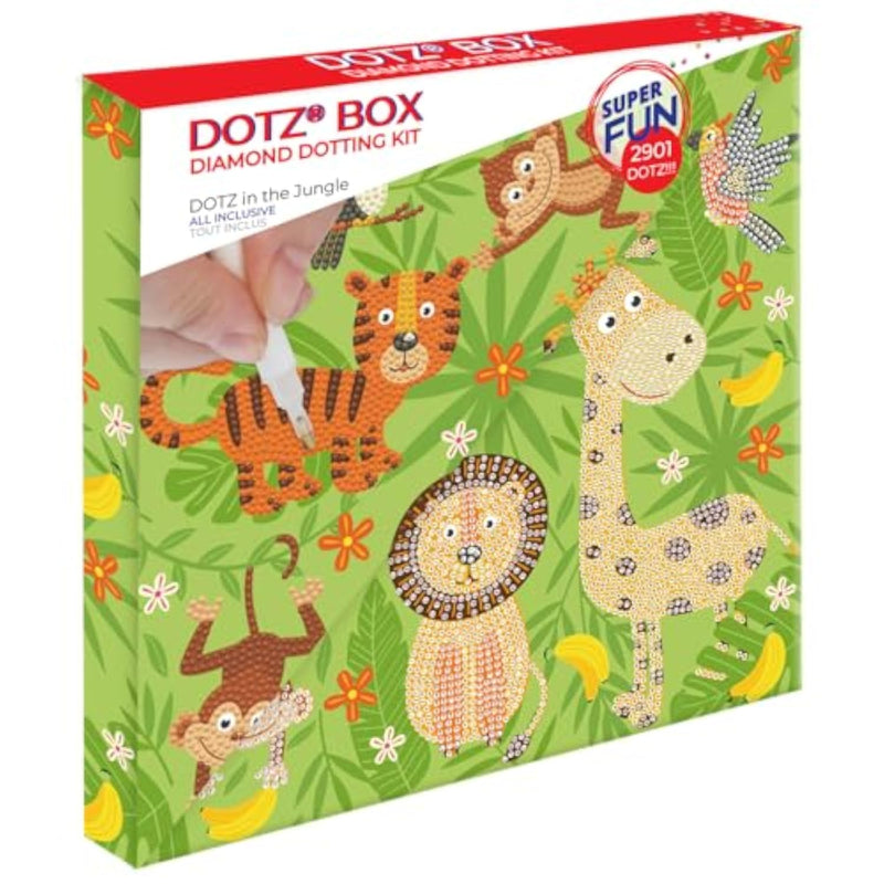 DIAMOND DOTZ Jungle Animal Diamond Painting Kit for Adults with Gems