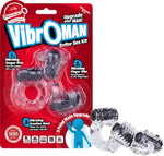 Vibrating Couples Set for Couples, VibrOMan, Black, 1ct
