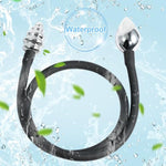 Stainless Steel Analplug Double-Ended Butt Plug Connection Hose With Four Replacement Anal Beads Adult Sm Sex Toys For Couples