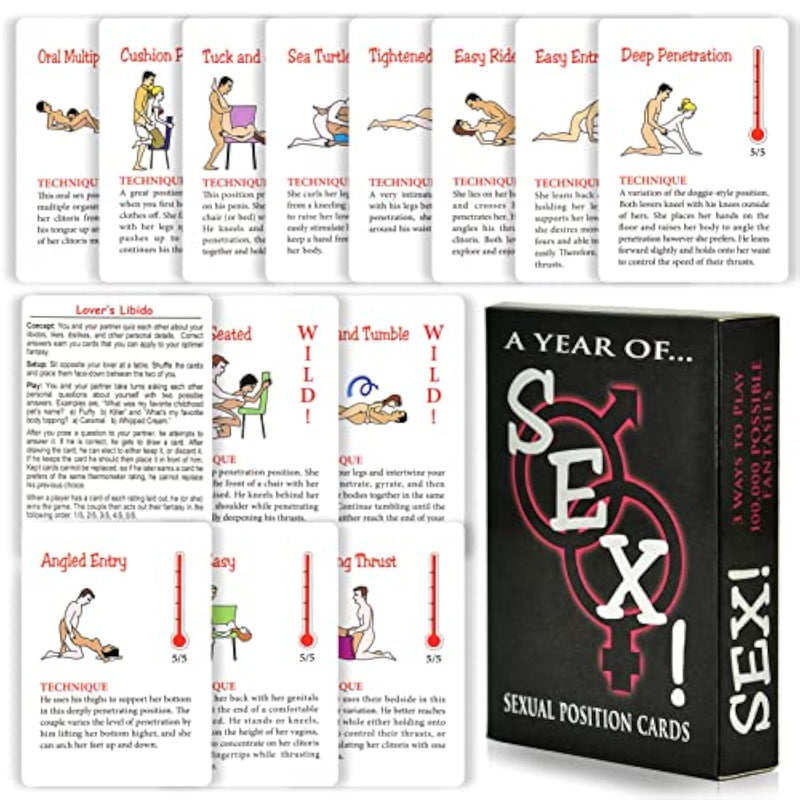 Sex Position Cards Sex Toy Sex Card Game Adventurous Playing Cards Erotic Bedroom Game For Lover Couple