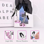 4Pcs Sm Bondage Set Sex Whip Adult Paddle Slap Leather Whip Flirting Feather Tickle And Bells Nipple Clamps For Adults Sex Games (Pink)