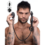 Devil'S Rattle Inflatable Silicone Plug W/Cock & Ball Ring