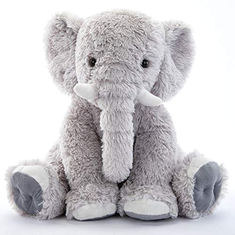 Large Elephant Stuffed Animal, 19.6Inch Soft Stuffed Elephant Plush Companion Gifts For Girls Boys, Gray