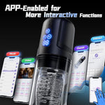 Automatic Male Masturbator Sex Toys For Men, 9 Thrusting Rotating And 9 Vibrating Patterns, App Control Adult Toys 3D Male Stroker, Penis Vibrator Blowjob Sex Machine Mens Sex Toy
