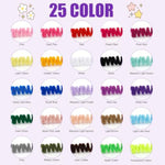 25 Colors 5000 PCS Pipe Cleaners 12 Inch Chenille Stems Bulk Pack
