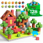 Magnetic Blocks Cubes 128Pcs - Stem Cube Building Blocks & Magnet Cubes, Fidget, Montessori For Kids Ages 3-5 & 5-7 & 8-12, Magnetic Kit Cubes, Construction Magnet Toys Blocks Birthday Gifts