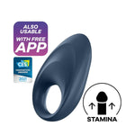 Mighty One Connect App | Silicone Cock Ring With Vibration And App | Sex Toy For Men & Couples | Waterproof (Ipx7) | Rechargeable Battery | Skin-Friendly Silicone