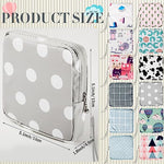 12 Pcs Period Pouch Pad Bag with Lanyard for Teen Girls Portable