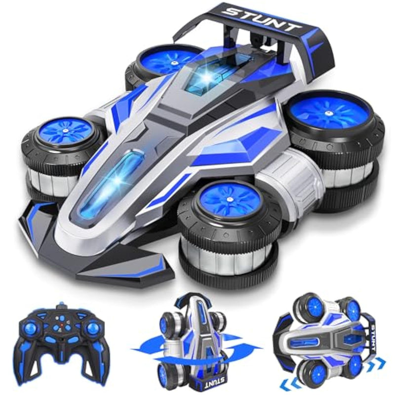 High Speed Remote Control Car Rc Drift 25Km/H, 360°Rotating 2.4 Ghz 4Wd Rc Cars For Boys And Girls 4-6 7 8-12 Adults, Rc Stunt Car With Lights & Music Wheelie Toy Car For Kids Christmas Birthday Gift