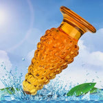 Glass Anal Butt Plug Trainer With Large Base,Crystal Anal Butt Plug Glass Anal Trainer With Long Neck Crystal Pleasure Wand With Tapered Head Unisex Adult Sex Toy For Men Women(L)