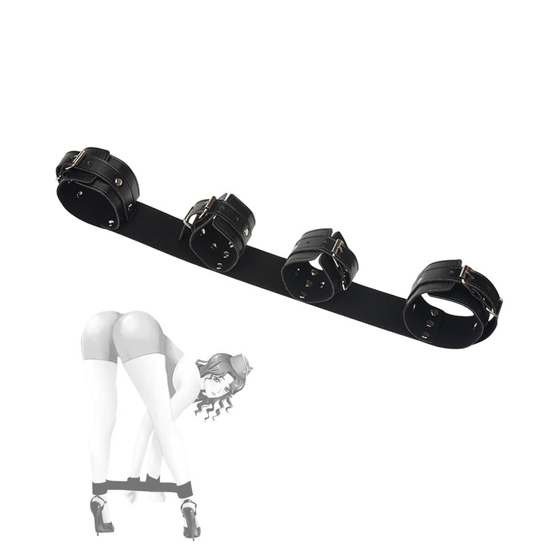 Sex Hands Restraintsand Legs Restraints Cuffs Set, Leather And Fluffy Handcuffs For Adult Sexy Play, Bedroom Erotic Bondage Cuffs, Bdsm Restraining Valentines Cuff Set, Sm Sex Toys For Couples Flirt