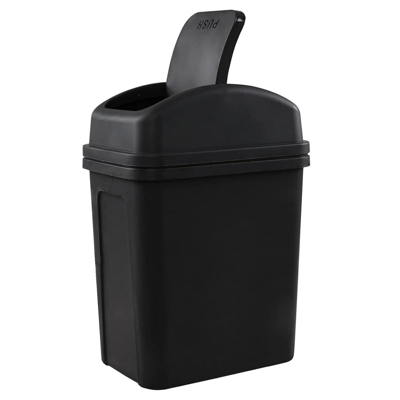 Idotry 1.8 Gallon / 7 Liter Plastic Trash Can, Small Garbage Bin With Swing Lid,
