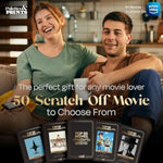 Premium Movie Night Scratch Off Cards – Gifts For Movie Lovers – End Movie Night Indecision With Movies From Top Databases – Stunning Illustrations - Husband Boyfriend Gift - Couples Gift Ideas