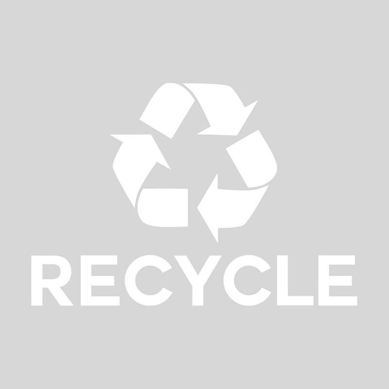 Recycle Symbol Sticker Decal To Organize Trash Cans/Garbage Containers, Recycle