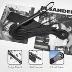 6Pcs Bondage Restraints Set With Furry Handcuffs Satin Blindfold, Whip, Spanking Paddle, Bells Clamp, Feather Teaser For Couples