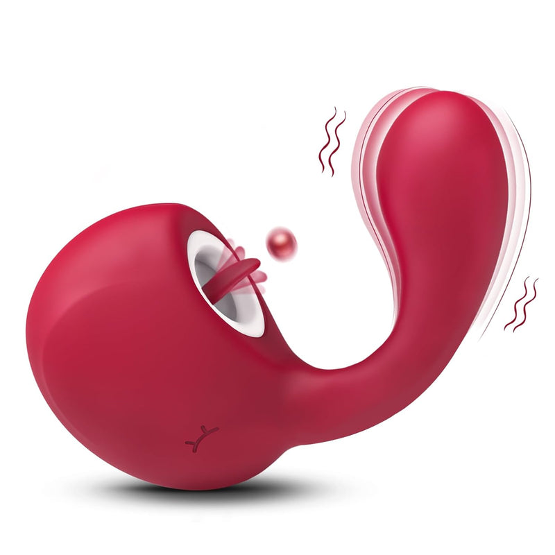 G Spot Vibrator Sex Toys For Women,Tongue Clitoral Licking Stimulation Vibrator With 10 Vibration & 3 Licking Modes, Dildo Vibrators Female Adult Toys, Adult Sex Toys For Women & Couple Games