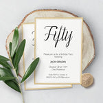 40 Matte White Postcards with Metallic Gold Borders, Printable Laser & Inkjet