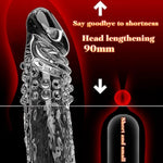 Penis Sleeve With Cock Ring Sex Toys For Male, Ultra-Soft Silicone Cock Sleeve, Reusable Penis Cuff Thickened Testicle Ring Male Adult Toys, Penis Extender And Penis Enlarger For Men
