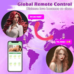 Strapless Strap On Dildo Harness Lesbian Sex Toys, App Remote Control Double-Ended Dildos Vibrator For Men And Women, Vaginal Anal Sex Stimulator Adults Toys With 9 Vibration Modes, Pink