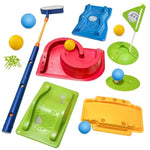 Kids Golf Set With Club - 16Pcs Kids Toy Golf Games Set, Mini Games Toddler Golf Set, Sports Outdoor Indoor Toys, Birthday For Girls Boys