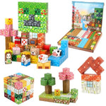 Magnetic Blocks, 117-Piece 0.8In Building Farm Magnet Game Set, Stacking Building Blocks Cubes Magnets For Kids, Stem Sensory Creative Toys Games For Toddler Boys & Girls