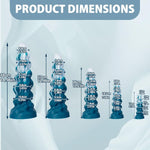 Big Thrusting Dildo - Huge Suction Cup Dildo For Anal Play, Realistic Silicone Dildo For Men And Women, Adult Sex Toys For Extra Stimulation And Pleasure (D216-L)