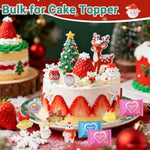 100 Pcs Mini Christmas Resin Figurines Blind Bags: Mystery Glow In The Dark Toy Pack With Tiny Holiday Charms For Kids Crafts, Dollhouse Christmas Decorations, Stocking Stuffers & Party Favors