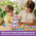 Friends Seaside Villa Building Set, 955 Pcs Beach House Building Block Toys, Stem Creative Vacation Hut Brick Kit With Helicopter,Sailboat,Yacht,Birthday Gifts For Kids Girls Boys Age 6-12+