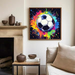 Soccer Paint by Numbers Kit for Kids, 8x8 inch, Fun and Educational Activity