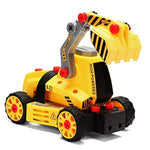 7-In-1 Take-Apart Truck Construction Set – Stem Building Toy W/Drill, Lights & Sounds – Buildable Dump Truck, Excavator & More – Educational Engineering Playset For Kids Ages 3–8