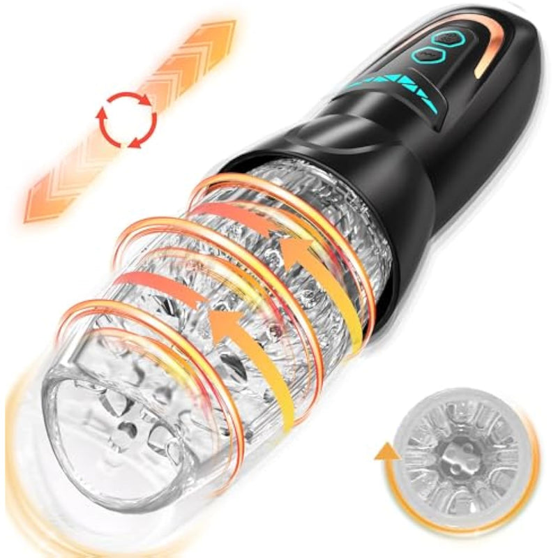Automatic Male Masturbator Sex Toy With 10 Vibration, 8 Thrusting & Rotating Patterns, Male Sex Toys For Men, Penis Pump Male Stroker Adult Toy Penis Vibrator For Men, Adult Toys For Men