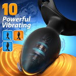 Anal Plug Vibrating Butt Plug, 3PCS Butt Plug Set 360° Rotating Adult Sex Toys with 10 Vibration for Men Women Couples, Anal Toys for Anal Training Prostate Massager, Beginners to Advanced Users Sizes