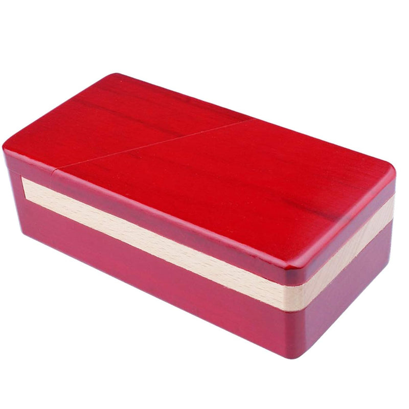 Impossible Box Puzzle Master Secret Opening Box Wooden Red Magic Box With S