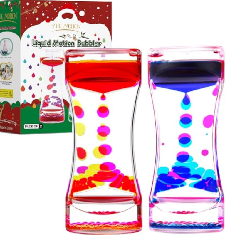 Liquid Motion Bubbler - Sensory Fidget Desk Toy For Kids & Adults - Fidget Tubes For Stress Relief And Focus- Calming Visual Bubbler Toys For Classroom, Desk Decor, Stocking Stuffers