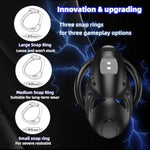 Chastity Device Set, Electric Shock Chastity Cage Smart Remote Cock Cage With 9 Frequency Stimuli & 3 Different Sized Cock Rings Adult Sex Toy For Men Penis Exercise
