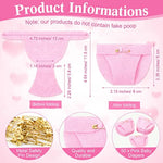 51 Pcs Dirty Diaper Baby Shower Games Funny Wooden Sign With 50 Pcs Mini Diapers Cute Felt For Gender Reveal Party Baby Shower(Greenery Pink)