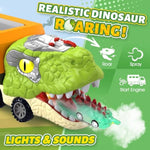 Dinosaur Toys For Kids 3-5, 5-7 Year Old Boys, Big Dinosaur Truck With 10 Mini Cars, Dino Toys For Ages 2-4, Kids Toy T-Rex Transport Carrier Truck, Birthday Gifts For 3 4 5 Year Old Toddler Boys