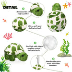 12 Pieces Mini Turtle Stuffed Toy Soft Sea Animal Small Plush Toys Turtle Cute Stuffed Animal For Adults Birthday Party Decor Beach Ocean Supplies