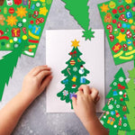 945 Pcs DIY Christmas Tree Craft Kit for Kids with Stickers & Holiday Decorations
