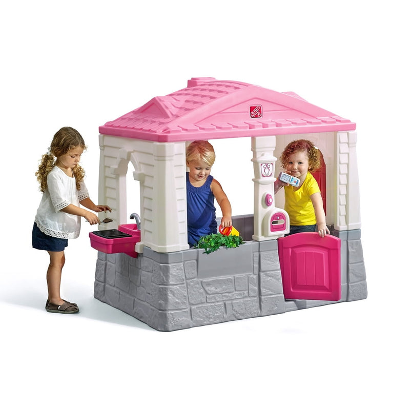 Neat And Tidy Pink Cottage Playhouse, For Toddlers