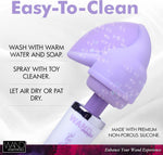 Purple Flutter Wand Massager Attachment - 1 Count for Targeted Pleasure.