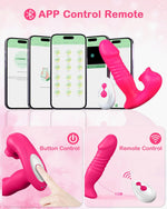 Upgraded Rose Sucking & Thrusting Vibrator with 9 Modes, G-Spot & Clit Stimulator