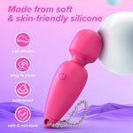 Rechargeable Mini Wand Vibrator – 10 Modes, Quiet & Waterproof Clitoral Stimulator