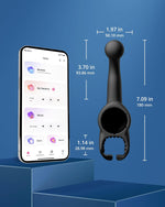 Domi 2 Prostate Massager Attachment for Men, Anal Vibrator for with APP Remote Control Toy, Prostate Stimulator Toy for Sex, Male Attachment for Domi 2 Vibrator Wands
