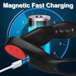 APP-Controlled Prostate Massager with Cock Ring – Vibrating & Wiggling Anal Toy