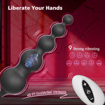 Vibrating Anal Beads with Cock Ring – Remote Control Prostate Massager for Men